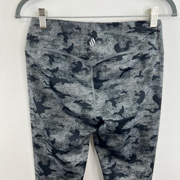 Sweat Shaper Capri Leggings Sweat Enhancing Compression High Waist Camo XL (S/M) - Picture 3 of 6